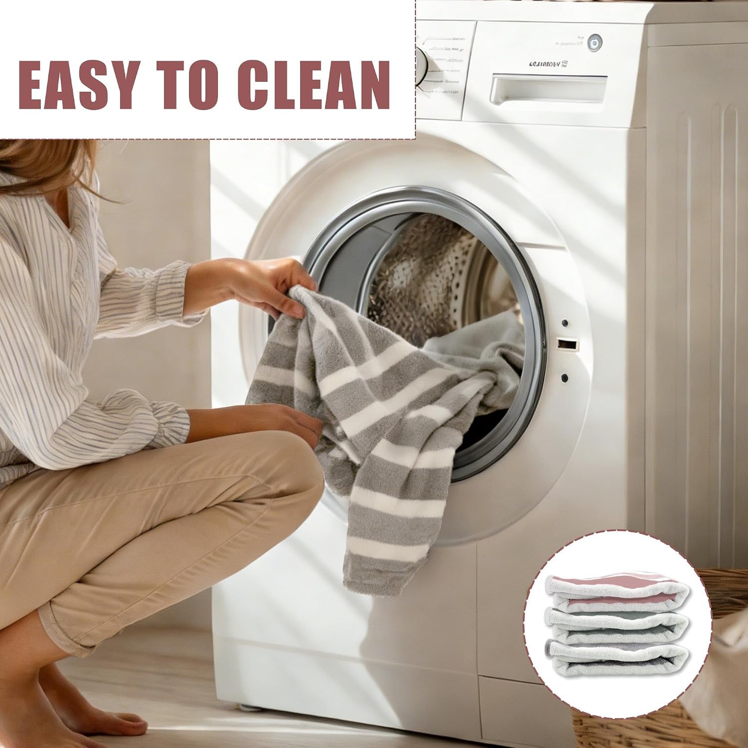 Fast‑Drying Dog Bathrobe, Absorbent Striped Pet Towel, Green, M