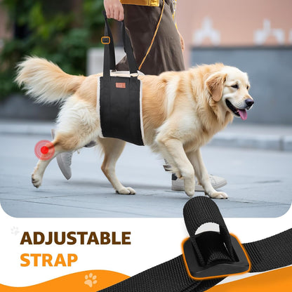 Adjustable Dog Sling for Large Breeds - Hind Leg Support and Mobility Aid for Weak Legs